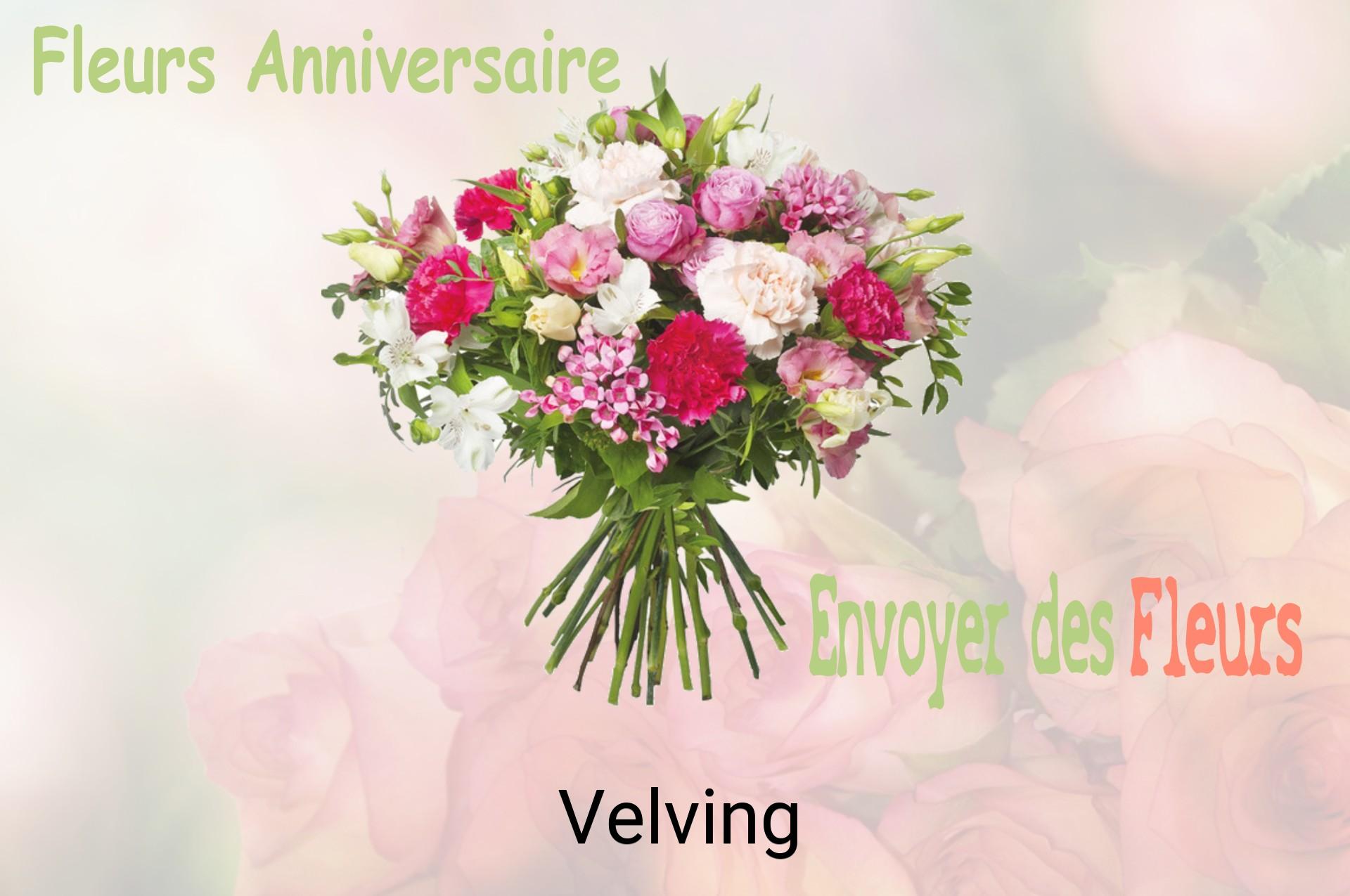 Bouquet de fleurs d’anniversaire livré à Velving