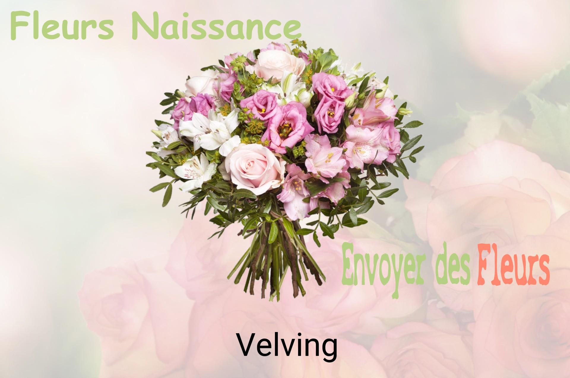 Bouquet de fleurs de naissance livré à Velving