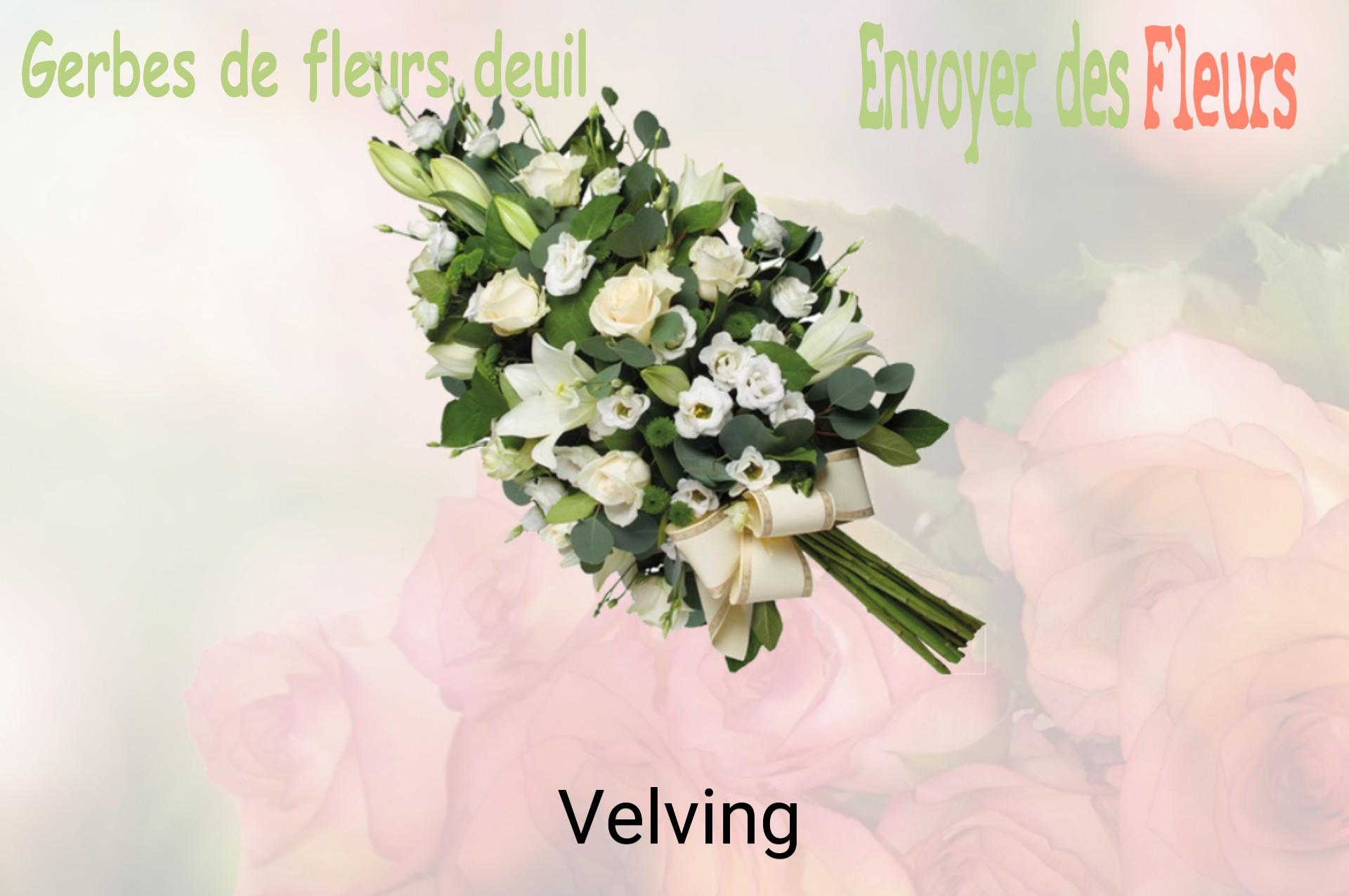 Gerbe de fleurs de deuil livrée à Velving
